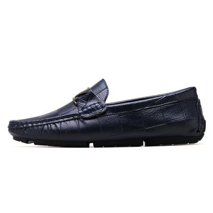 Low-top leather shoes loafer