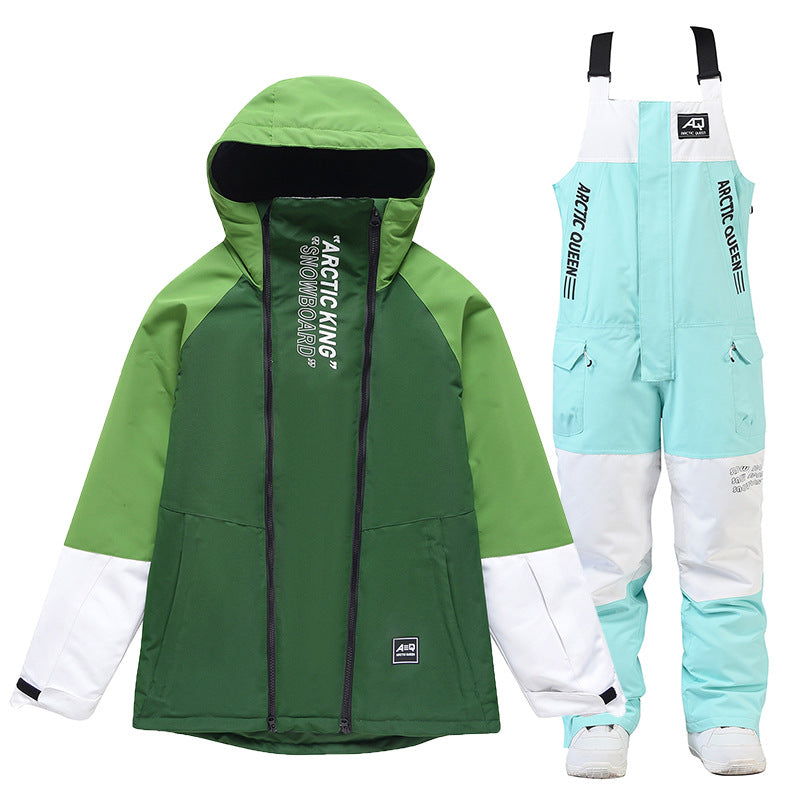 Women's Winter Outdoors Veneer Double Board Ski Polyester Pants