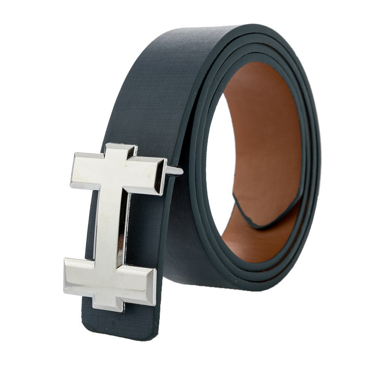 Unisex Luxury Designer Belt Bold Buckle Elegance