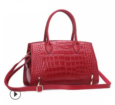 Leather handbags casual ladies shoulder diagonal