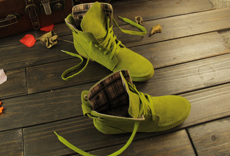 Winter new women's boots flat lace boots