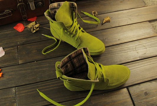 Winter new women's boots flat lace boots