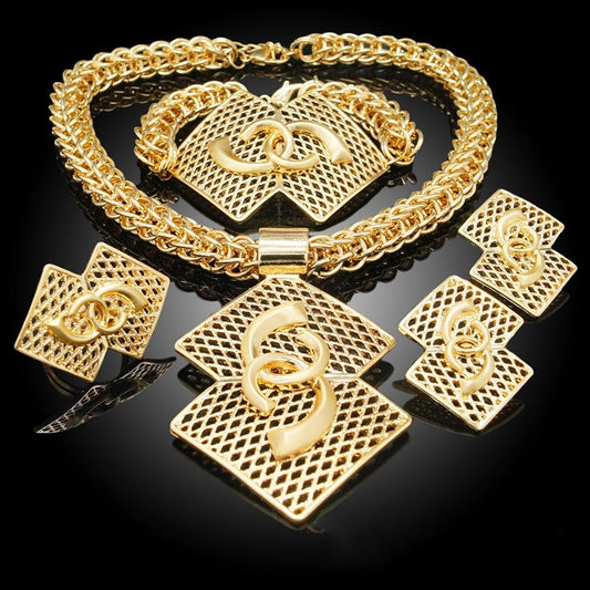 Dubai Gold 18K Gold Plated Jewelry Set