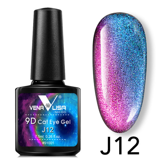 Venalisa 9D Gel Varnish Cat Eye Chameleon Varnish Nail Manicure Nail Gel Polish