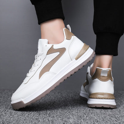 Men Trendy Lace-up Round-toe Flat-soled Outdoor Walking Running Shoes