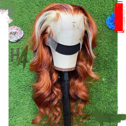 30 Inch Ginger Body Wave Lace Front Wig Hd 613 Blonde