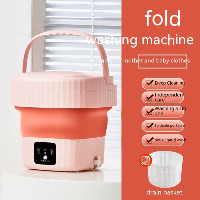 Portable Intelligent Digital Display Folding Washing Machine