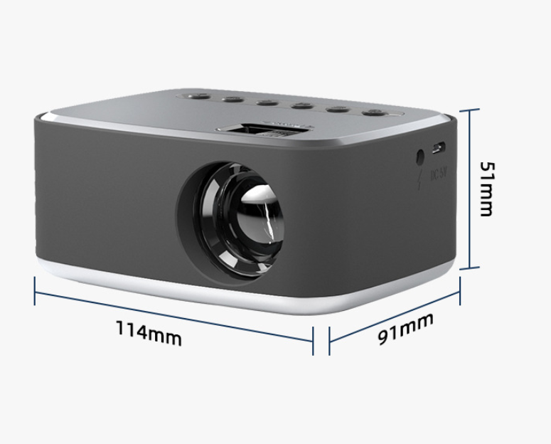 Black Mini Projector Led Home Theater Video