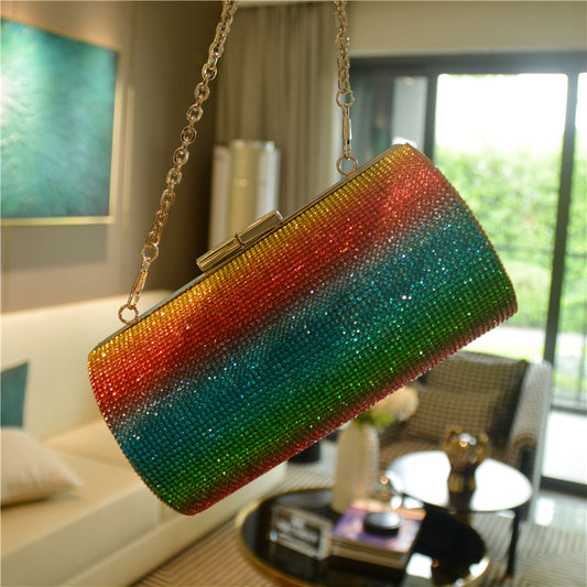 Party Perfection: Rainbow Luxury Diamond Clutch