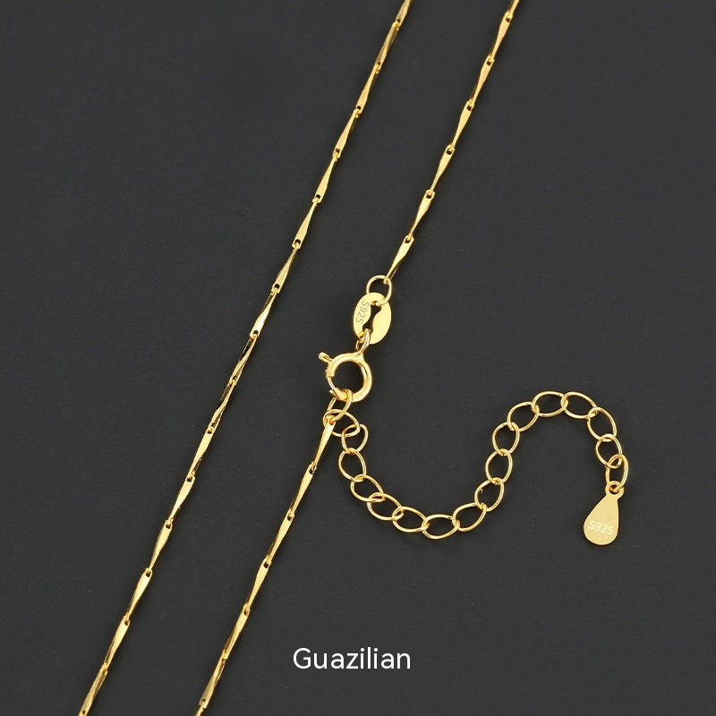 Lovers Gold 925 Sterling Silver 18K Gold Plated Chain