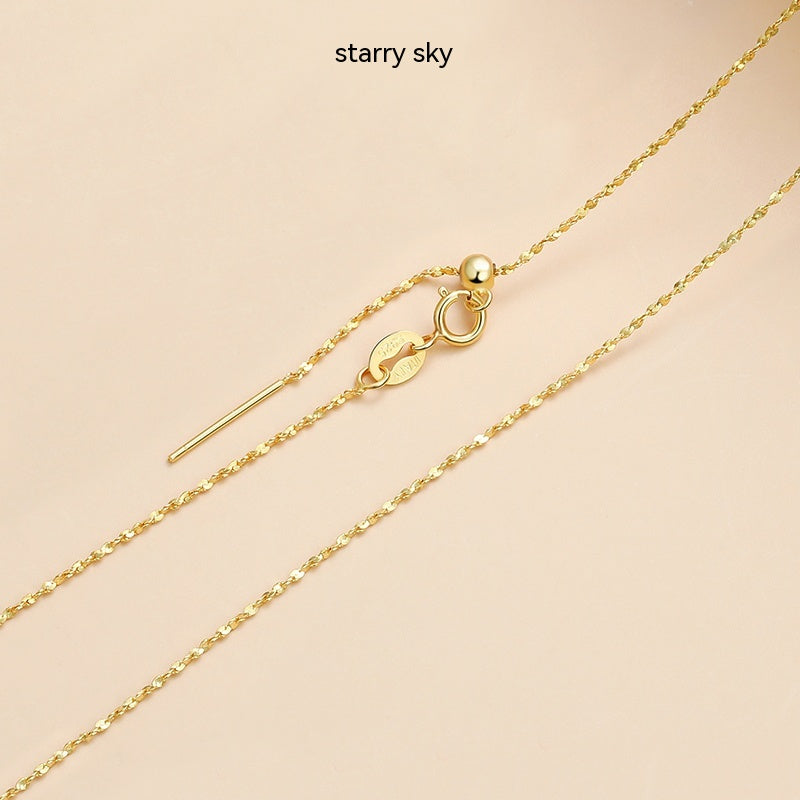 Lovers Gold 925 Sterling Silver 18K Gold Plated Chain