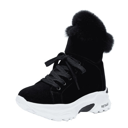 Women's Urban Style Plush Boots