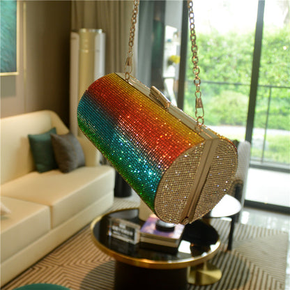 Party Perfection: Rainbow Luxury Diamond Clutch