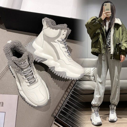 Plush Snow Boots For Women