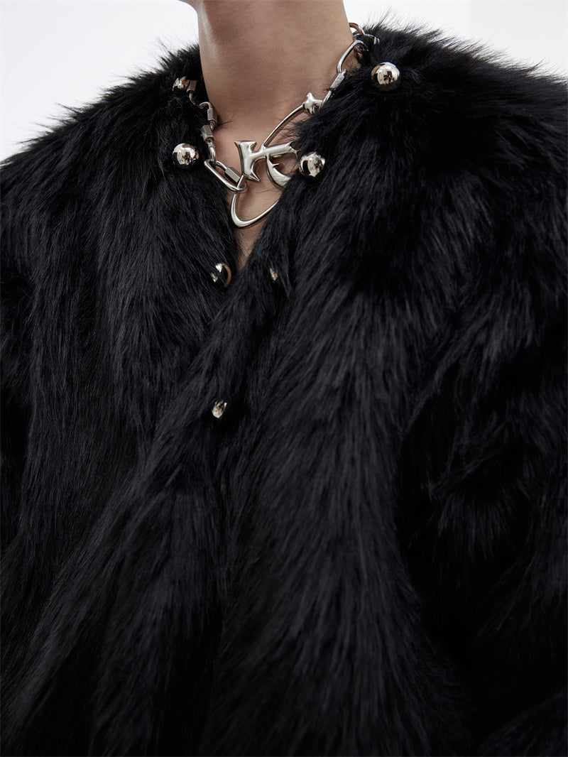 Men's Design Mink-proof Fur Coat