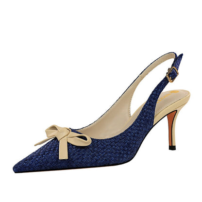 Pointed Toe Hollow High Heels