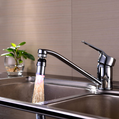 360-degree Rotating Light-emitting Three-color 7-color Light LED Water Faucet