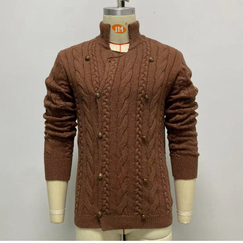 Long Sleeve Double Breasted Cardigan Sweater Coat