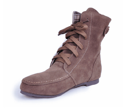 Winter new women's boots flat lace boots