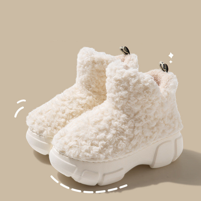 Winter Cashmere Snow Boots Plus Velvet High-top Fleece Cotton Shoes