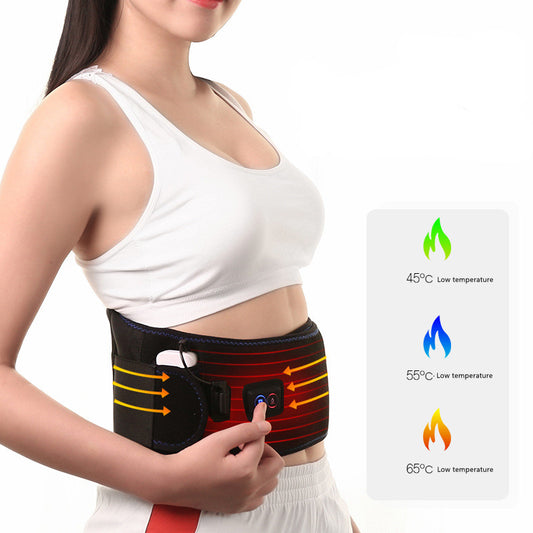 Cordless Massaging Heating Pad for Back Pain Relief