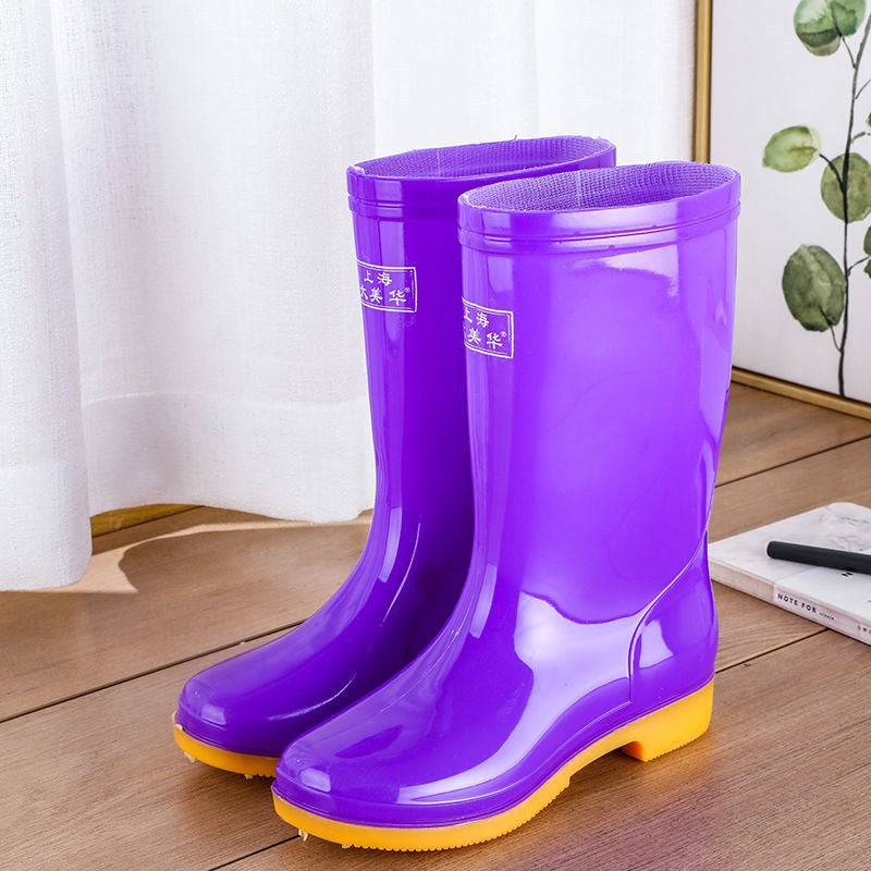 Rain boots waterproof rubber shoes