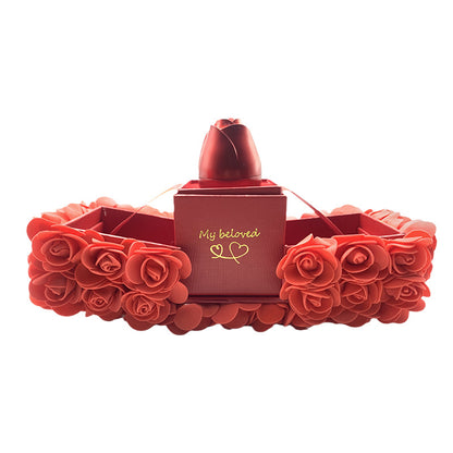 Lovers Rose Eternal Flower Jewelry Box Set