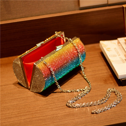 Party Perfection: Rainbow Luxury Diamond Clutch