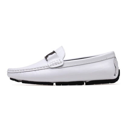 Low-top leather shoes loafer