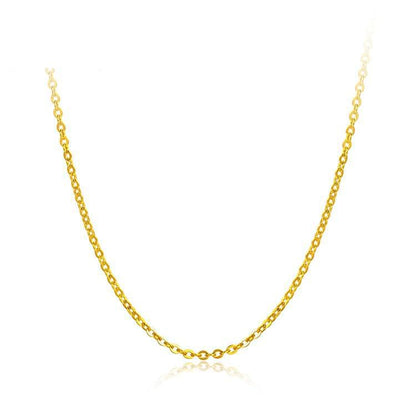 18K Gold O-shaped Clavicle Gold Necklace