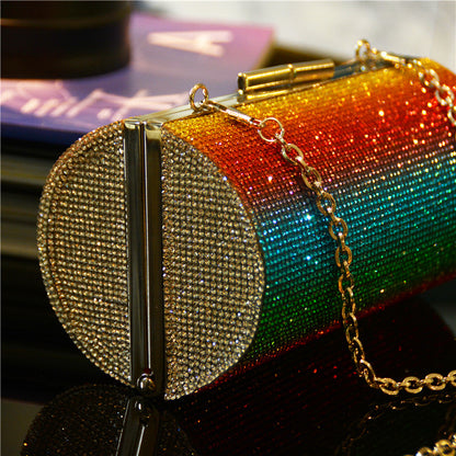Party Perfection: Rainbow Luxury Diamond Clutch