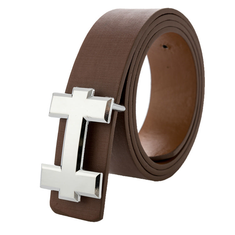 Unisex Luxury Designer Belt Bold Buckle Elegance