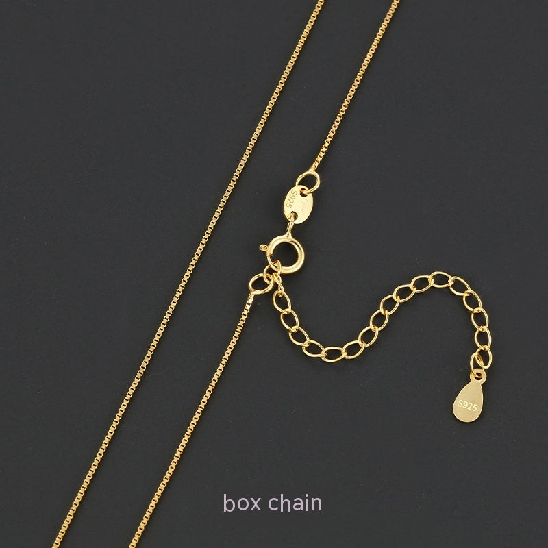 Lovers Gold 925 Sterling Silver 18K Gold Plated Chain