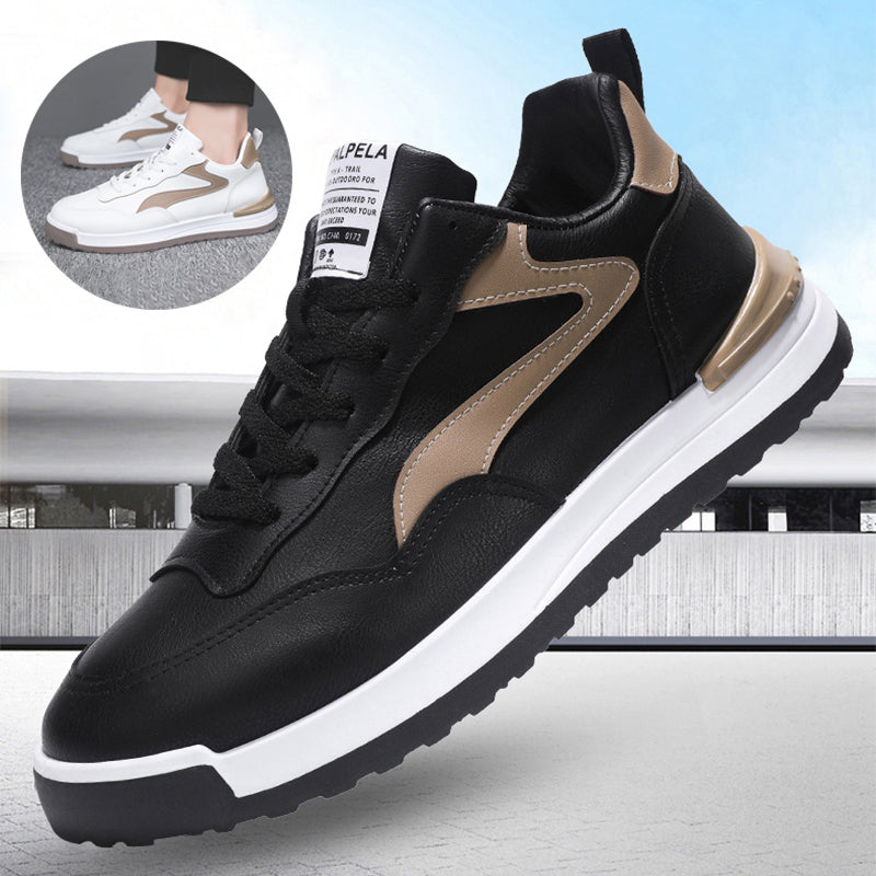Men Trendy Lace-up Round-toe Flat-soled Outdoor Walking Running Shoes