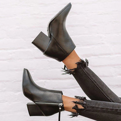 Explosive high-heeled thick-heeled Martin boots women