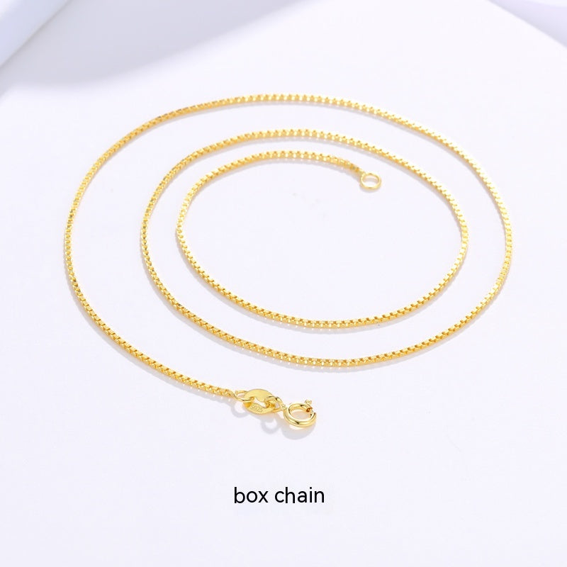 Lovers Gold 925 Sterling Silver 18K Gold Plated Chain