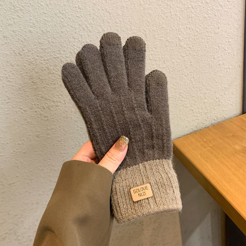 Women's Winter Wool Lined Warm Gloves