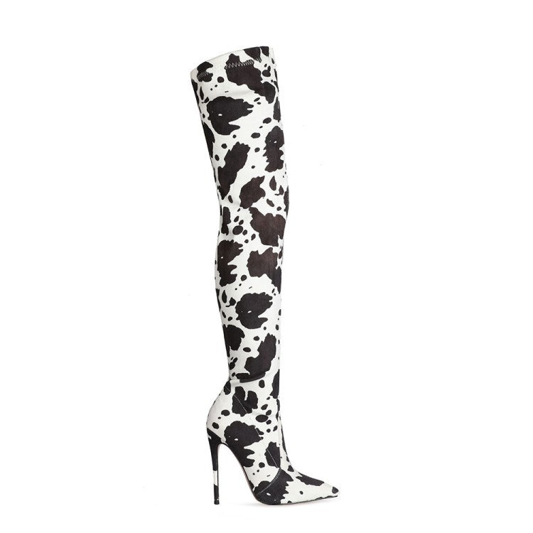 Autumn And Winter Fashion Stiletto Over-the-knee Elastic Boots