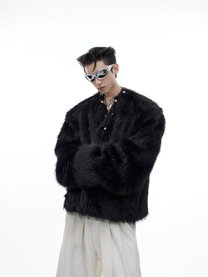 Men's Design Mink-proof Fur Coat