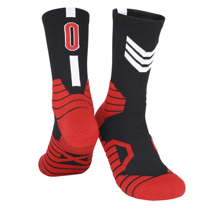 Men's Basketball Number Sports Socks