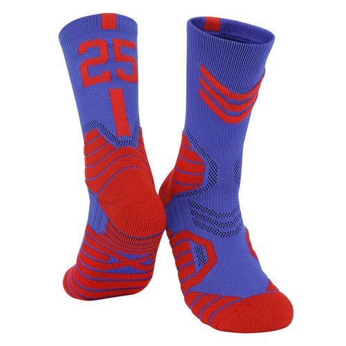 Men's Basketball Number Sports Socks