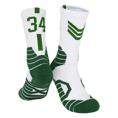 Men's Basketball Number Sports Socks