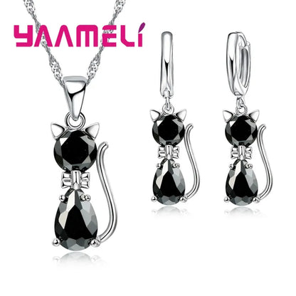 Real 925 Sterling Silver Color Jewelry Sets