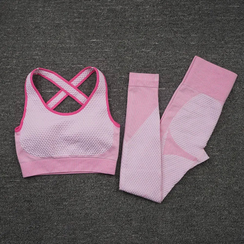 2/3PCS Seamless Women Workout Sportswear Gym Fitness Set