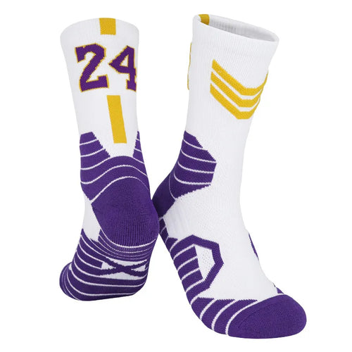 Men's Basketball Number Sports Socks