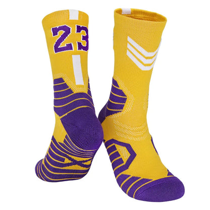 Men's Basketball Number Sports Socks