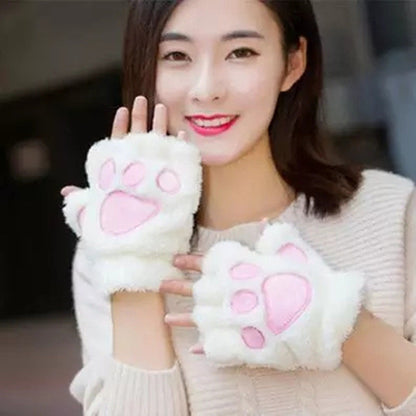Women's Gloves Winter Student Autumn And Winter Warm With Velvet