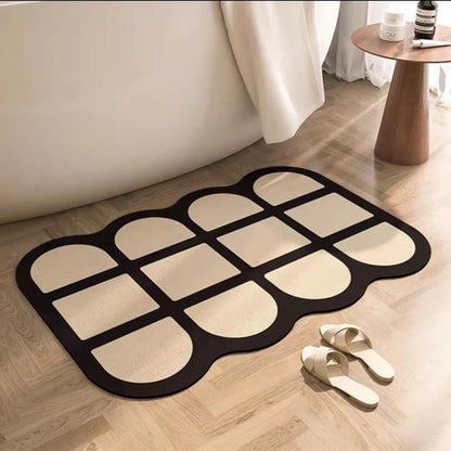 Diatom Mud Bathroom Rug Super Absorbent Quick-Drying Floor Mat