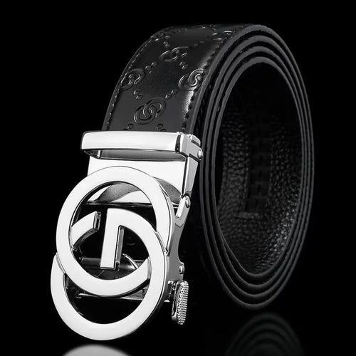Men 3.4cm Luxury Brand Designer Automatic Buckle Belt