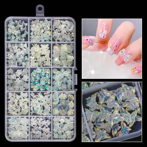 2800pcs Luxury Shiny Diamond Nail Art Rhinestones Crystal Decorations